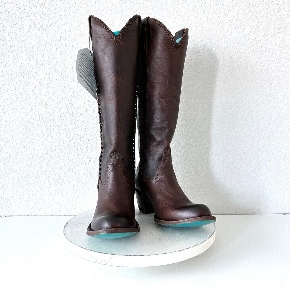Women’s Brown Leather Heeled Boots